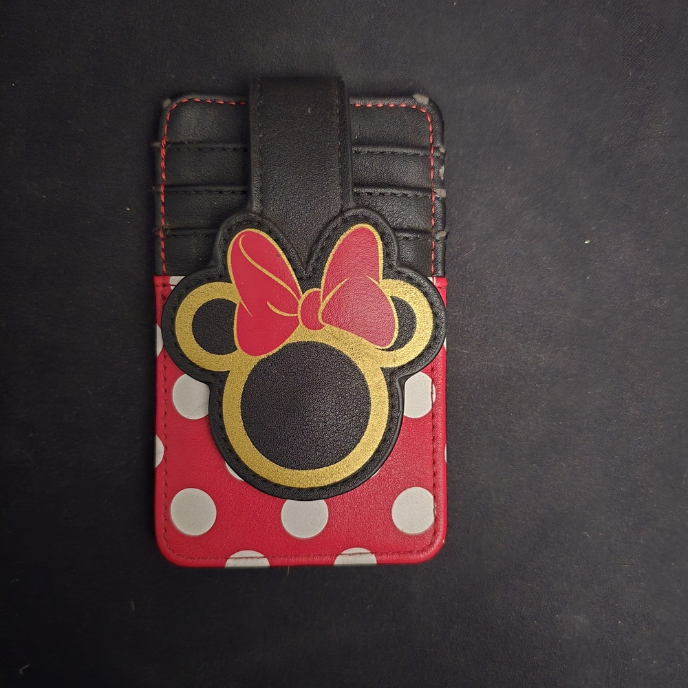 Disney Red and Black Minnie Mouse Card Holder